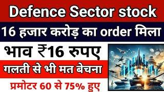 Defence sector share भाव ₹16  || best stocks to buy now | penny stocks to buy now