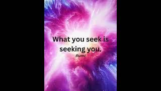 "What You Seek Is Seeking You  | A Spiritual Reminder" #abundancemindset #healingthoughts