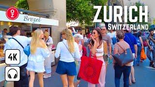 ZURICH - Switzerland  4K Walking Tour 2023 | City Center | Bahnhofstraße