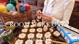 vlog｜cozy room makeover｜Crochet book launch ｜heme decor