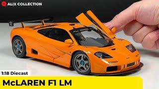 Unboxing of McLaren F1 LM Edition 1:18 Diecast Model Car by AUTOart Signature (4K)