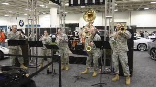 34th Infantry Red Bull Band at the Twin Cities Auto Show
