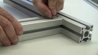 Kanya Aluminium Profile System - How to Connect Profiles Together With Speed and Ease