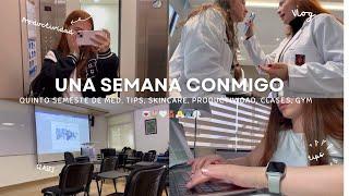 UNA SEMANA CONMIGO EN LA UNIVERSIDAD| productividad, tips, organización, skincare, 5to semestre