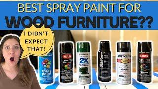 The Best Spray Paint for Wooden Furniture | Rustoleum VS. Krylon VS. Behr VS. Color Place