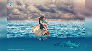 PicsArt Tutorial | Alone Girt at Sea : PicsArt Creative Photo Manipulation | PicsArtGuru