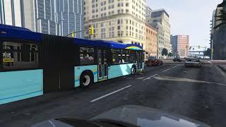 GTA 5 - More MTA Bus Action (Featuring MTA NovaBus LFS Articulated)