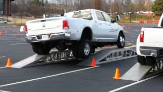 Frame Twist Test: 2014 Ram 3500 vs. 2014 Ford F350