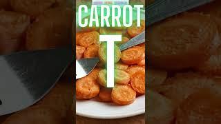 CARROT | A to Z VEGETABLES| #shorts #short #alphabets #kids #abcd #youtubeshorts #ytshorts #spelling