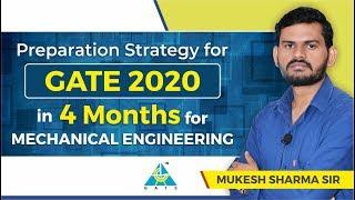 Preparation Strategy for GATE 2020 in 4 Months for MECHANICAL ENGINEERING