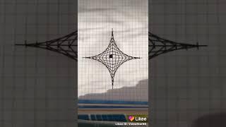 3D рисунок своими руками ромб