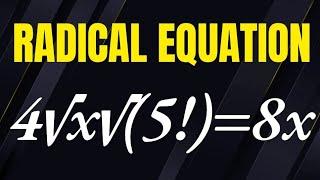 Beautiful Radical Equation