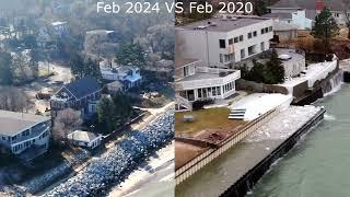 Ogden Dunes 2024 VS 2020 Rebuilding The Shoreline After Major Storms & Flooding