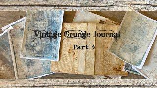 VINTAGE GRUNGE JOURNAL PT 3:  Make Fresco Finish Papers Using Gelli Plate Printing