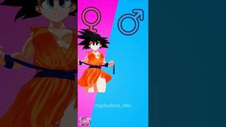 Gender Swap Dragonball Character ️ Swap #shorts #dbs #goku #dragonball