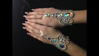 Crystal hand bracelets by AMALIA DESIGN 