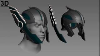 3D Printable Model: Thor Ragnarok Helmet by Do3D.com | Print File (Plan, Schematic) Format: STL