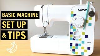 Brother LS14S Sewing Machine Review | How to thread and wind the bobbin up | Beginner Sewing Tips