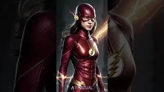 AI turn The Flash into Woman Art 