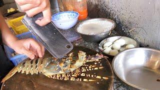 Rainbow Lobster Cooked 2 Ways For Vacation in Vietnam - Vietnam Seafood Street Food