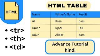 Table tag in html in hindi | html table tag | table tag tutorial | html table tag for beginners