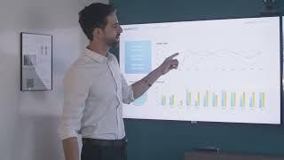 Free Footage - Business man exposing graphs