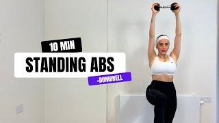 10-Min Standing Abs Workout with Dumbbells – Burn Fat & Build Core Strength!