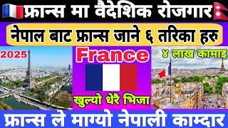 France work permit visa 2025 | France working visa for Nepali | France work permit visa for Nepal