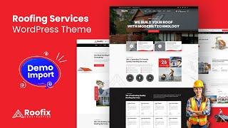 Roofix - Roofing Services WordPress Theme [One Click Demo Import]