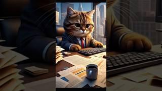 cat  in office today