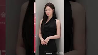 All beautiful Korea actress in black dress