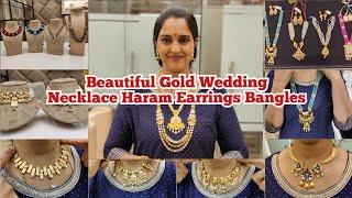 20g Onwards Gold Necklace Haram Bangles Earrings | Designer Kundan Jewellery | Manoj Jewellers