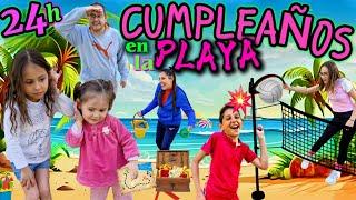 ¡¡24H EN LA PLAYA!!️🫣ASÍ CELEBRAMOS EL CUMPLEAÑOS DE MARINA Y MAMILUCHI_NALUCHI VLOG