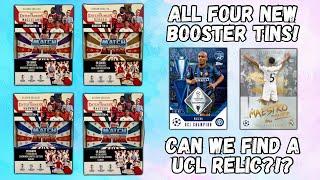 NEW! Topps Match Attax 2024/25 booster tin opening! ALL FOUR TINS!