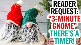 The Easiest Sock Gnomes - 3 Minute DIY Christmas Gnome Video Tutorial / Fast Sock Gnome / DIY Gnomes