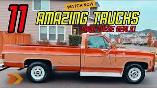 11 Amazing Trucks for Sale – Unbeatable Deals Await!