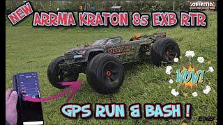 OUR FIRST BASH WITH THE NEW RC ARRMA KRATON 8s BLX EXB RTR BEST 1/5TH SCALE TRUGGY BUGGY GPS RUN TOO