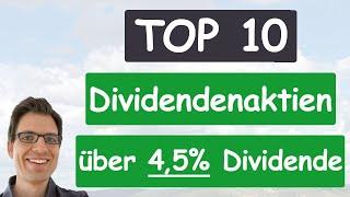 Die 10 besten Dividendenaktien USA (über 4,5% Dividendenrendite +gute Ausschüttungsquote & Historie)