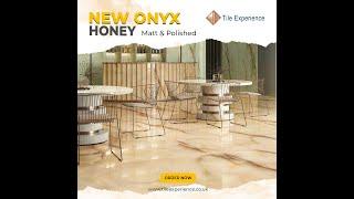 New Onyx Porcelain Tile for Walls Floors Kitchen Bathroom Large Format in Gloss, Matt Finish