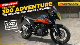 2022 KTM 390 Adventure Walkaround Review | Electronic rider aids, New wheels And Colour | ZigWheels