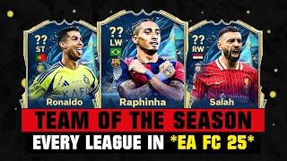 FIFA 25 | EVERY TEAM OF THE SEASON of Every League in EA FC 25!  ft. Raphinha, Ronaldo, Salah.