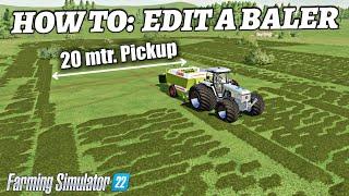 How To: Edit a Baler Pick Up in Farming Simulator 22