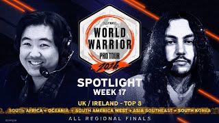 WW Regional Finals // Top 8: UK/Ireland // GFs: S. Africa, SE Asia, Oceania, S. America W, S. Korea