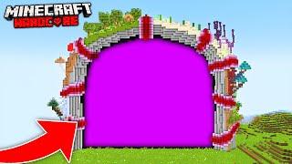 I Transformed the Nether Portal in Minecraft Hardcore