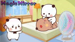 Magic Mirror 🪞🪄 |Bubu Clone tries to Kiss Dudu| |Peach Goma| |Bubu Dudu| |Milk Mocha Bear|