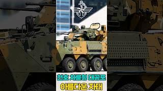 K808 차체, 30mm 포 2문, 런플랫타이어. 천호 차륜형 대공포