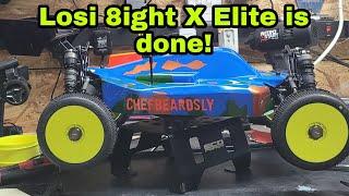 Losi 8ight X elite taking a look at my finished build! Break in soon!