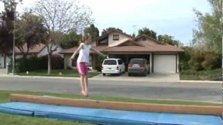 Riley  9 year old gymnast making a level 10 beam routine