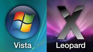 Windows Vista vs Mac OS X 10.5 Leopard UIs!