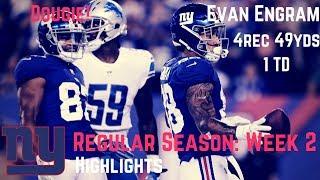 Evan Engram Week 2 Regular Season Highlights Athlete! | 9/18/2017